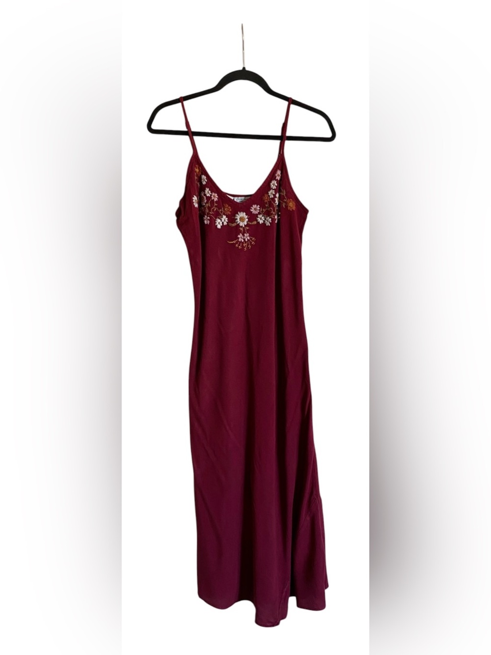 Women’s FREE LOVE MADE IN INDIA Rayon Maxi Embroidered Tank Dress Free Size
